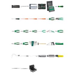 Verktøysett til elektriske flysystemer i koffert 13209, nr. 13207a