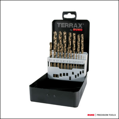 Twist drill set DIN 338 type N, HSSE-Co 5 - 19 pcs.