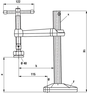 Hold down table clamp BSG - Bilde 2