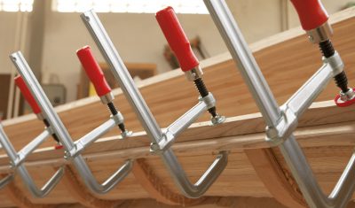 All-steel screw clamp with wooden handle classiX GS - Bilde 4