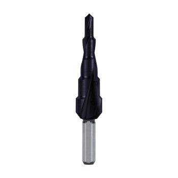 Step drill HSS-TiAlN, spiral fluted with split point