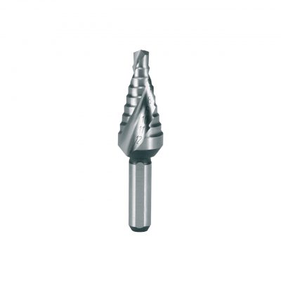 Step drills HSS, spiral fluted with split point, short design
