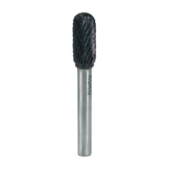 Tungsten carbide rotary burr TiCN shape C oval (WRC)