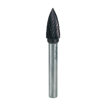 Tungsten carbide rotary burr TiCN shape G tree (SPG)